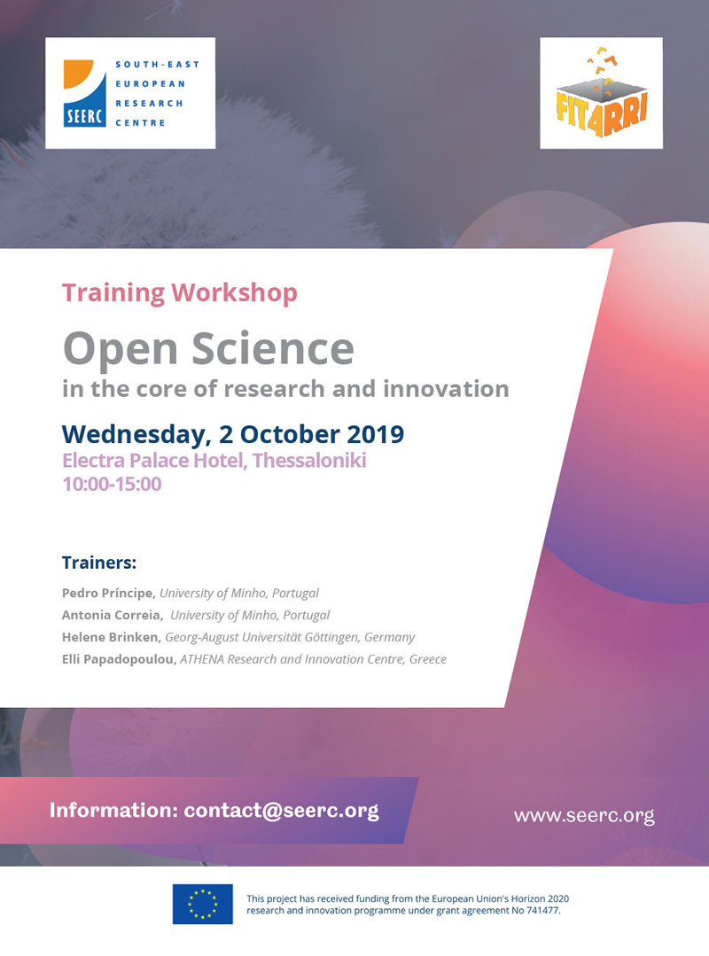 FIT4RRI - Training Workshop Agenda  